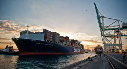木材海运出口欧洲的多个港口